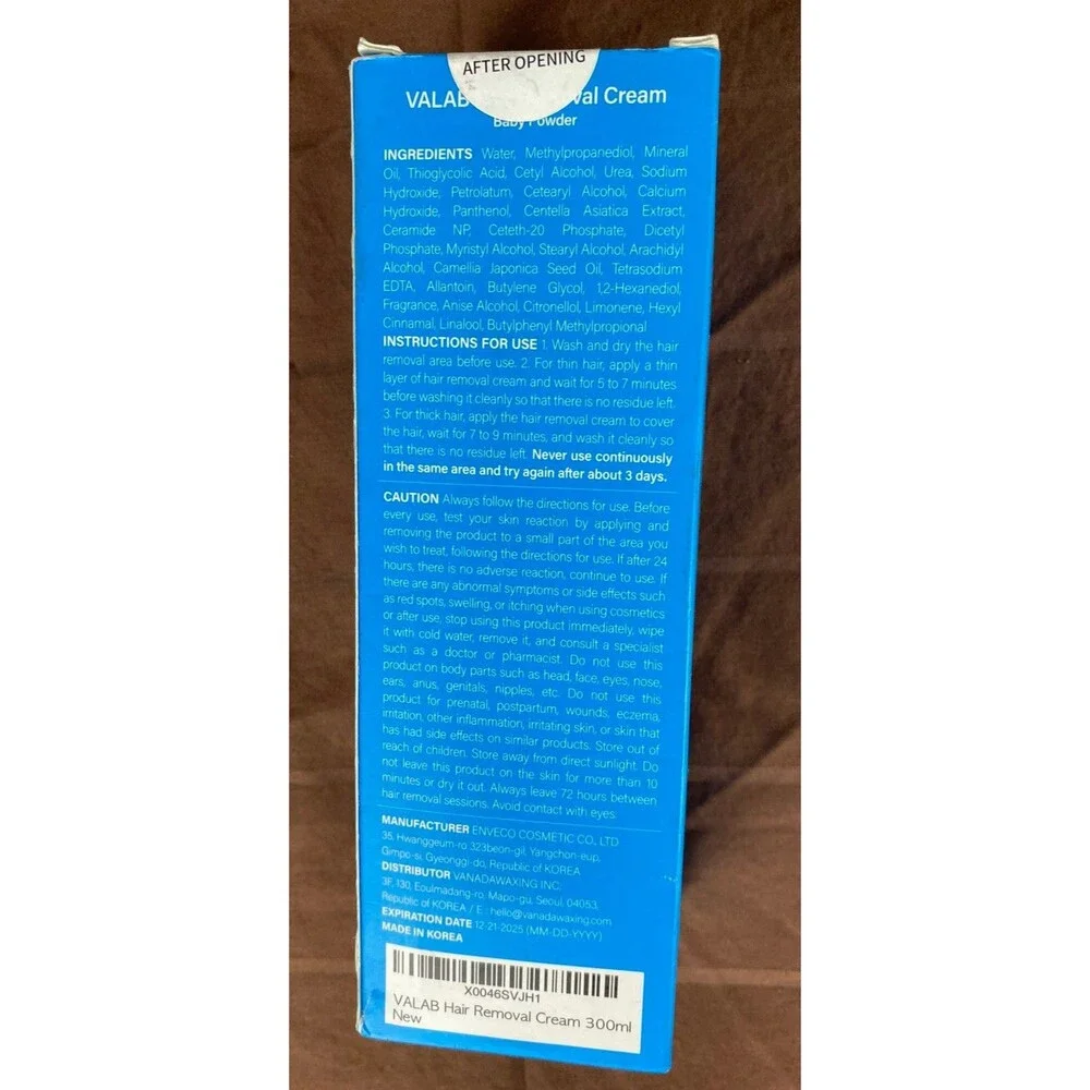 VALAB Hair Removal Cream Men Women Bikini Legs Armpits Arms- 300ml 10.14 Oz